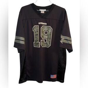 Amari Cooper #19 Dallas Cowboys NFL Jersey Salute To Service Camo Mens Large
